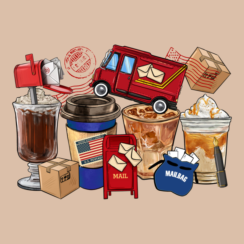 Postal Worker Coffee Cups Urban Heavy Tee by FaDigitalArtStudio | Teevron