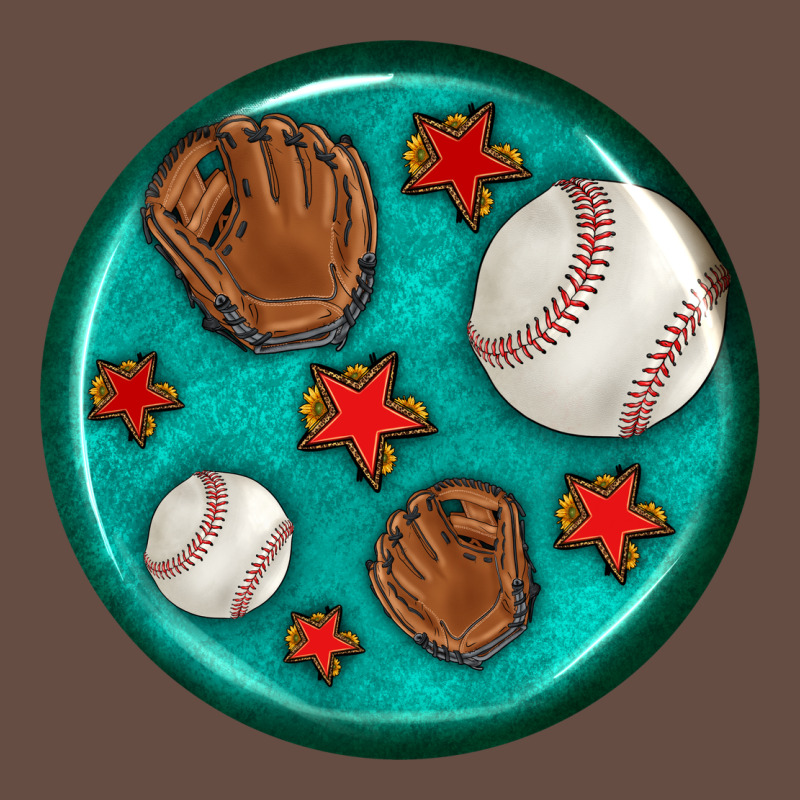 Baseball With Sunflower Round Earrings Long Sleeve Tee by BundleAndBundleShop | Teevron