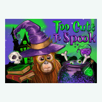 Too Cute To Spook Baby Orangutan Premium Hoodie | Teevron
