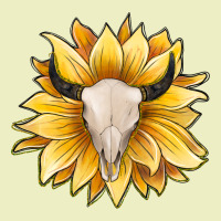 Sunflower Bull Skull Urban Hoodie | Teevron