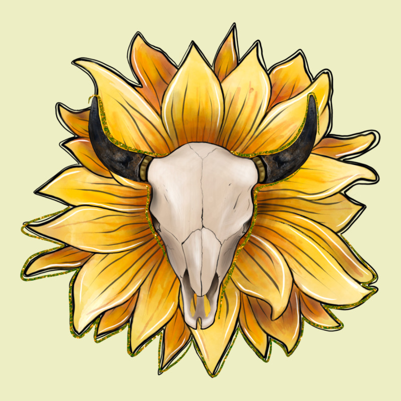 Sunflower Bull Skull Urban Hoodie by JahusDesignShop | Teevron