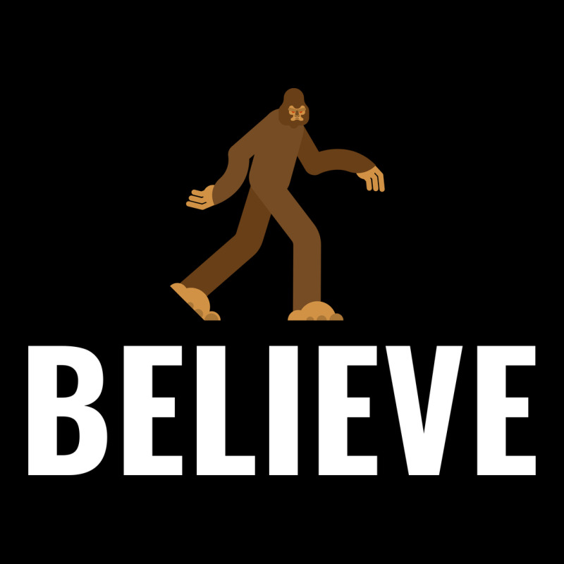 Believe Bigfoot White Ladies Tee by artisFamous | Teevron