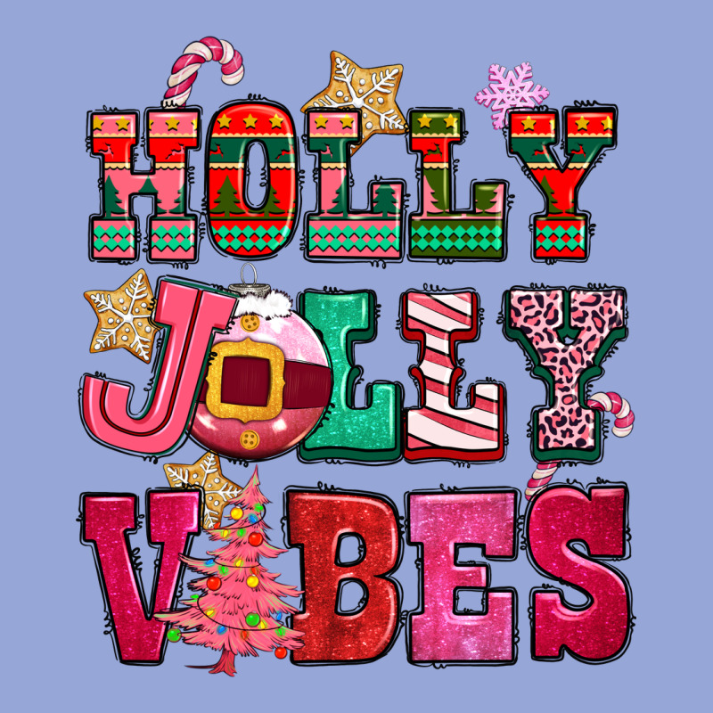Holly Jolly Vibes Pink Christmas Classic Tee by CowGirlArtShop | Teevron