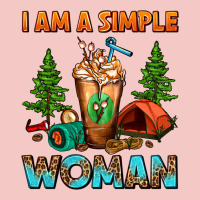 I Am A Simple Woman Camping Frappe Urban Heavy Tee | Teevron
