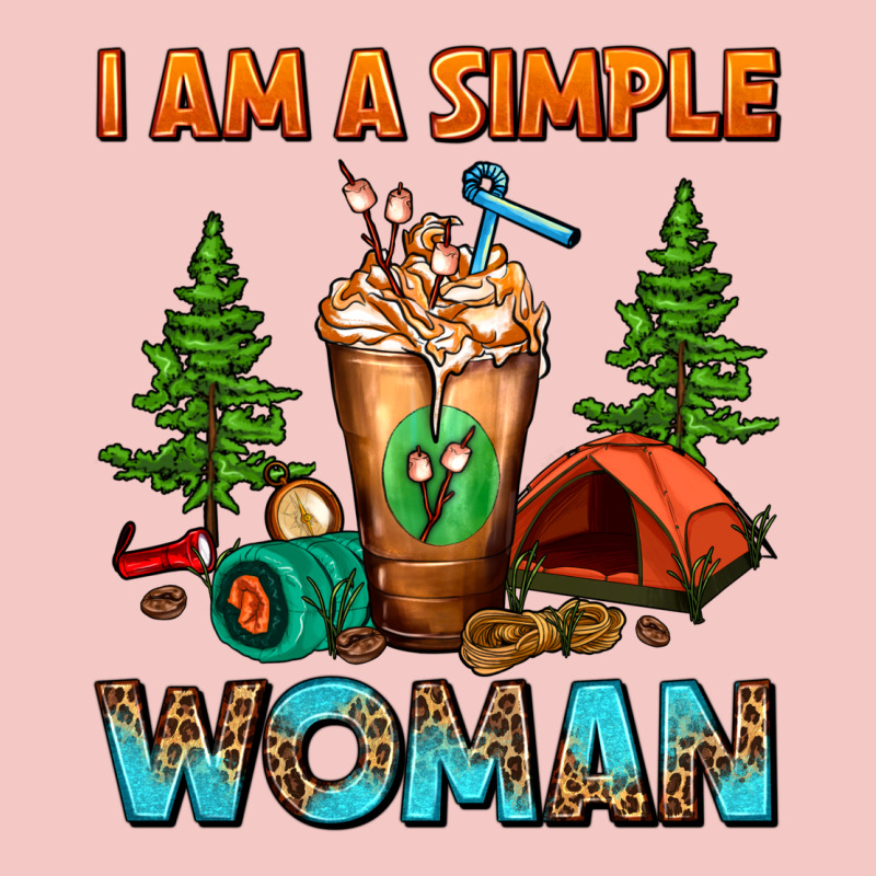 I Am A Simple Woman Camping Frappe Urban Heavy Tee by FaDigitalArtStudio | Teevron