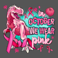 Dinosaur  In October We Wear Pink Zipper Hoodie | Teevron