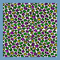 Mardi Gras Leopard  Seamless Pattern Urban Heavy Tee | Teevron