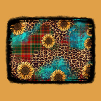 Christmas Sunflowers And Buffalo Plaid Background Premium Hoodie | Teevron