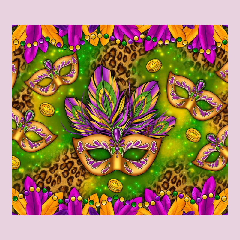 Mardi Gras Masks And Coins Tumbler Ladies Tee by HowdyJamesFarm | Teevron