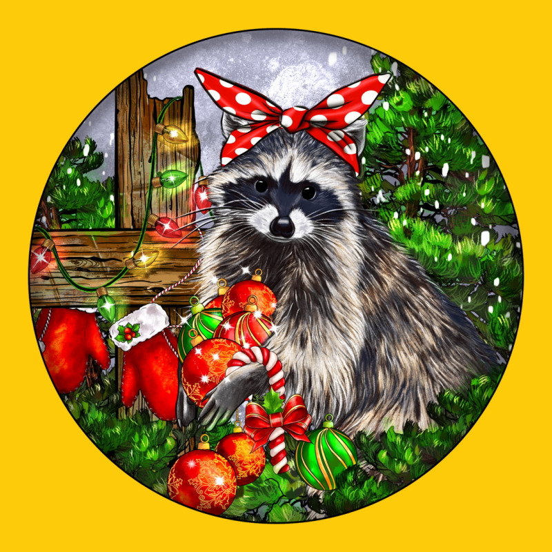 Christmas Raccoon Premium Hoodie by LillyAllenDesigns | Teevron