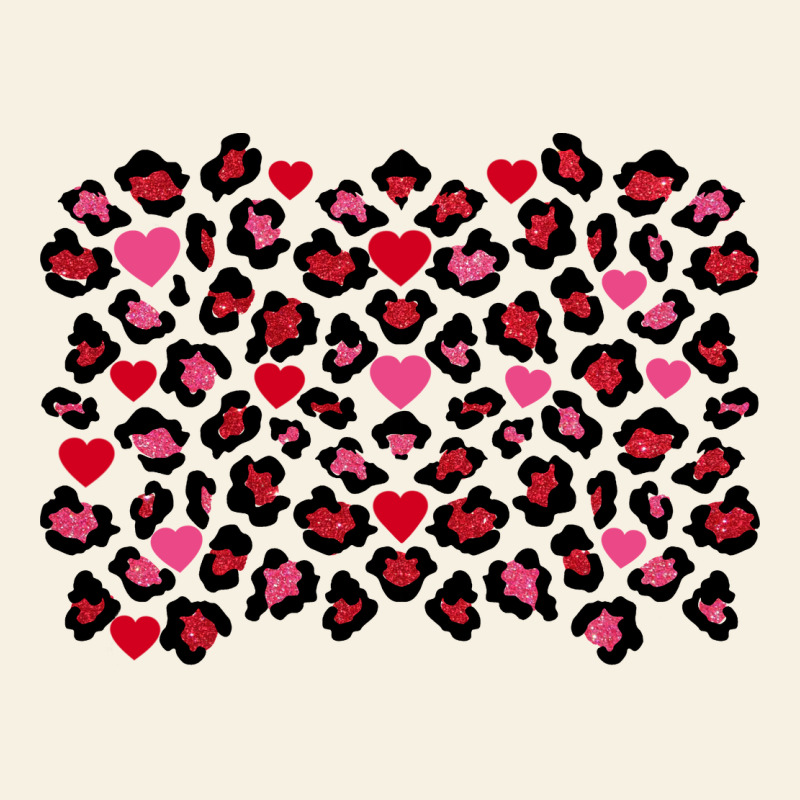 Valentine's Day Leopard And Heart Background Vintage Tee by FaDigitalArtStudio | Teevron