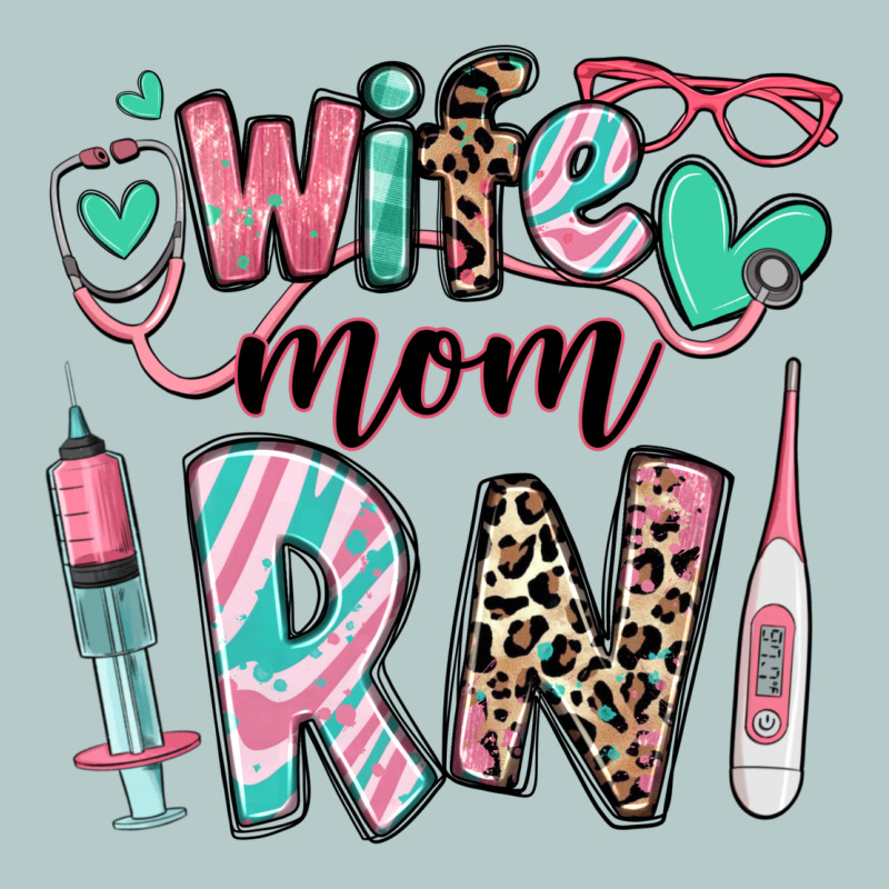 Wife Mom Rn Registered Nurse Heavy Core Tee by RanaPortraitStore | Teevron