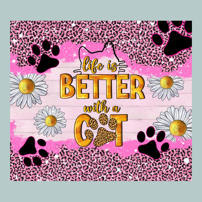Life Is Better With A Cat Heavy Core Tee by TumblerDesignByShophia | Teevron