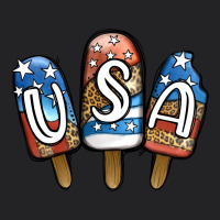 Usa Patriotic Leopard Popsicles Vintage Tee | Teevron