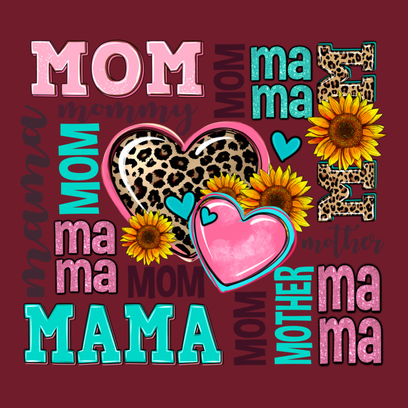 Mom Mama Mommy With Hearts Zipper Hoodie by AdoDesignShop | Teevron