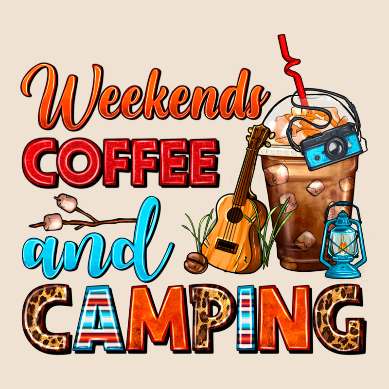 Weekends Coffee And Camping Frappe Coffee Urban Heavy Tee by FaDigitalArtStudio | Teevron