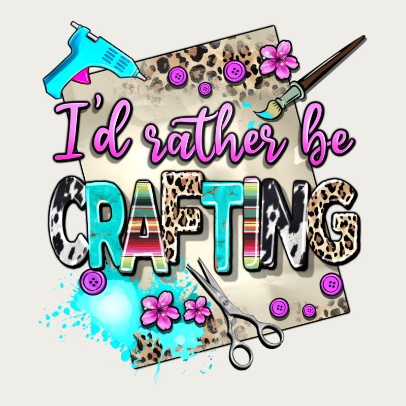 I D Rather Be Crafting Zipper Hoodie by AdoDesignShop | Teevron