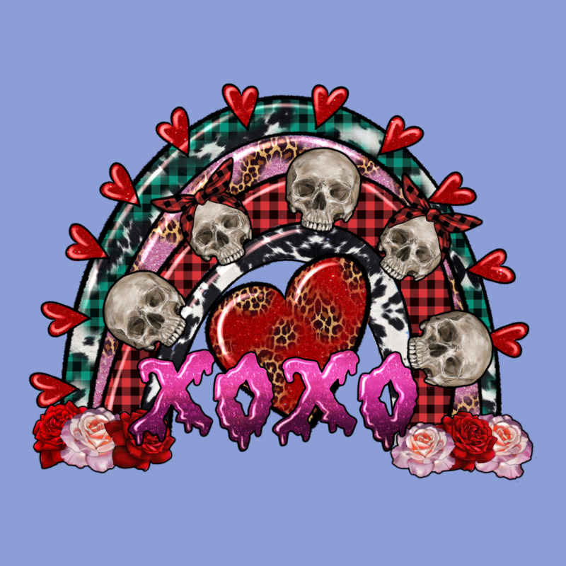 Skull Xoxo Rainbow Valentine's Day Long Sleeve Tee by FaDigitalArtStudio | Teevron
