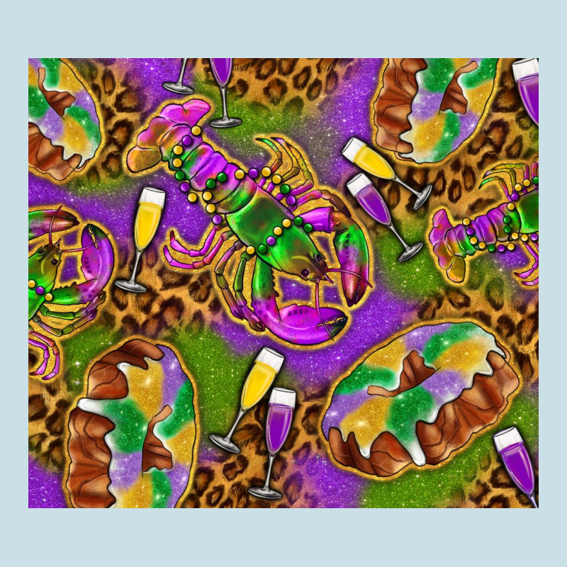 Mardi Gras With Crabs Tumbler Ladies Tee by HowdyJamesFarm | Teevron