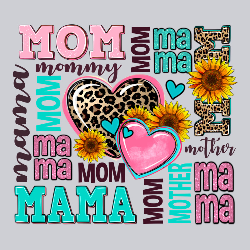 Mom Mama Mommy With Hearts Heavyweight Sweatshirt by AdoDesignShop | Teevron