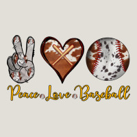 Peace Love Baseball Heavy Core Tee | Teevron