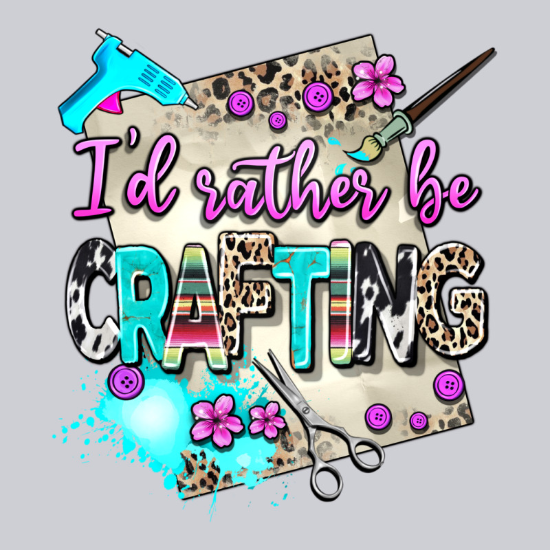 I D Rather Be Crafting Heavyweight Sweatshirt by AdoDesignShop | Teevron