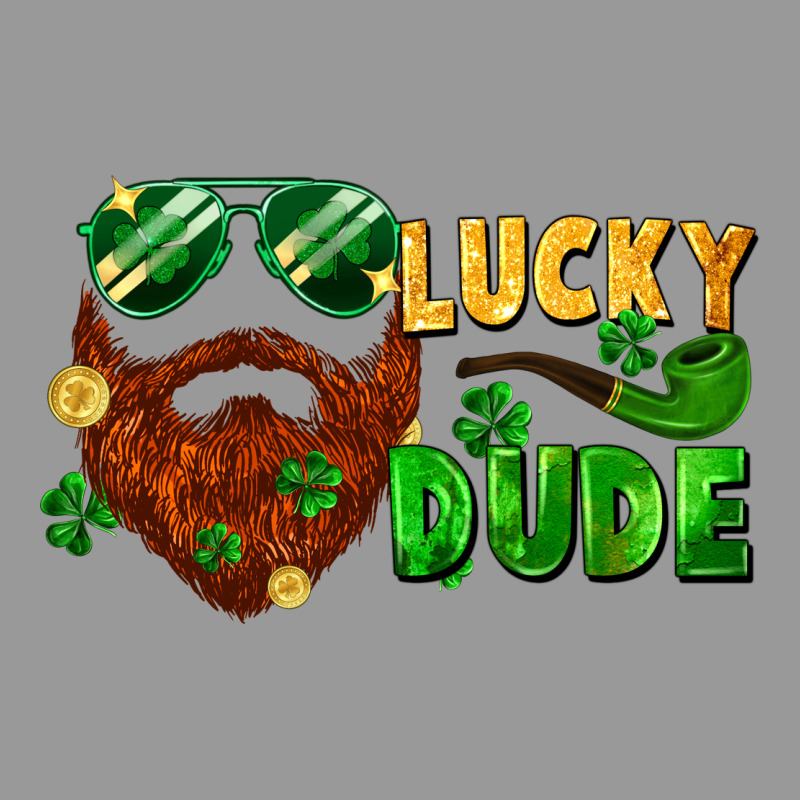 Lucky Dude Saint Patrick's Bearded Man Vintage Hoodie by FaDigitalArtStudio | Teevron