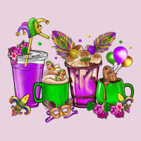 Mardi Gras Coffee Cups Ladies Tee | Teevron