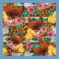 Chicken And Chicks With Flowers Seamless Pattern Urban Heavy Tee | Teevron