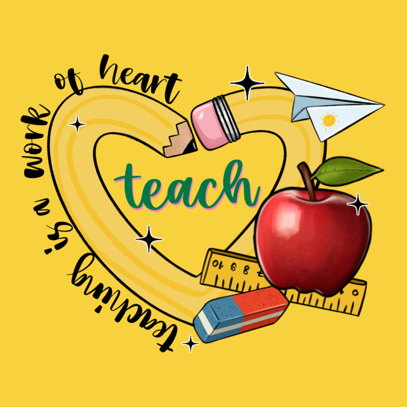 Teaching Is A Work Of Heart Premium Sweatshirt by JahusDesignShop | Teevron