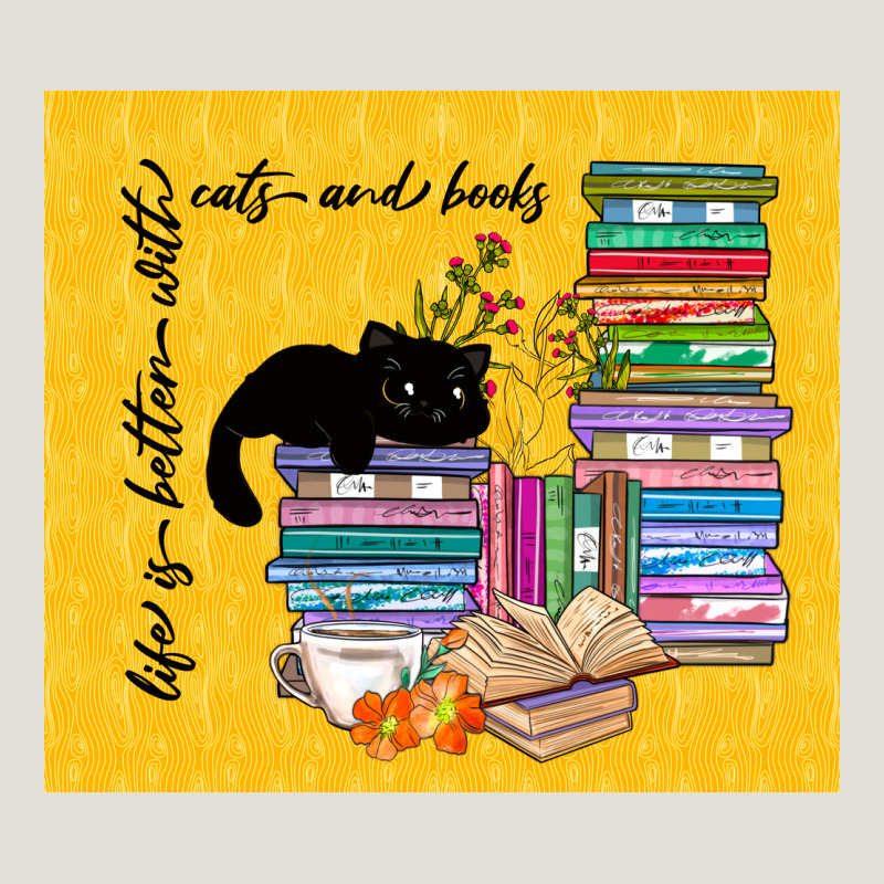 Life Is Better With Cats And Books Heavy Core Tee by TumblerDesignByShophia | Teevron