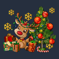 Reindeer And Christmas Tree Zipper Hoodie | Teevron