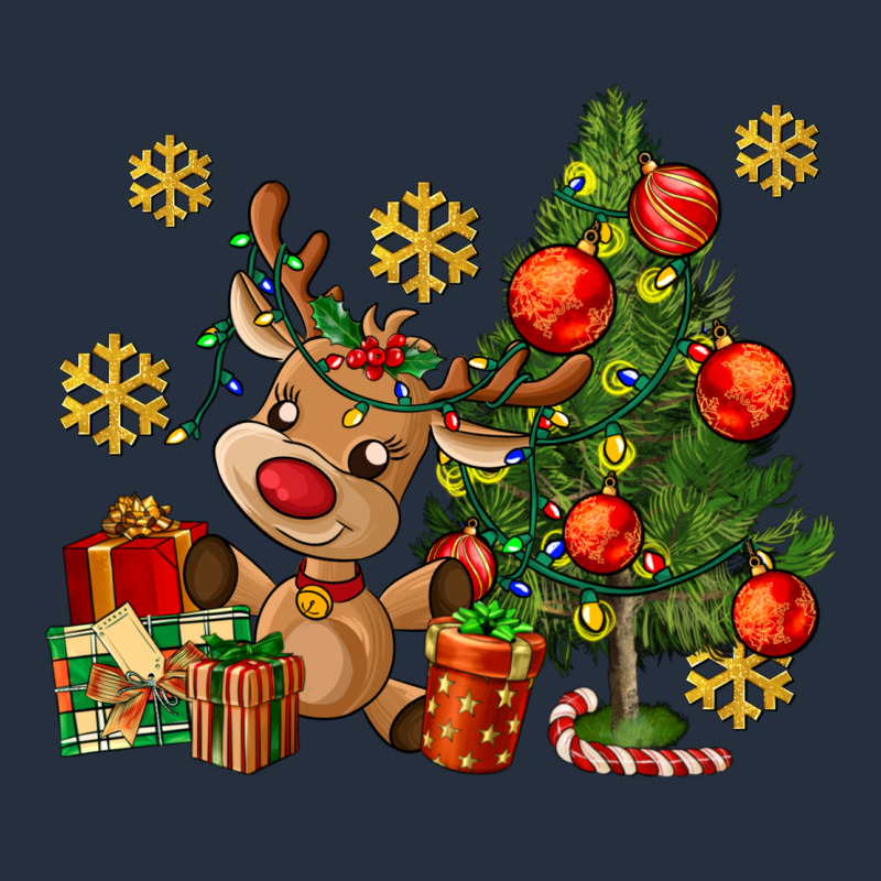 Reindeer And Christmas Tree Zipper Hoodie by AdoDesignShop | Teevron
