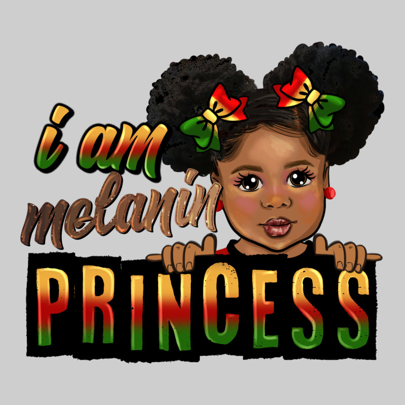 I Am Melanin Princess Black Peekaboo Premium Tee by CowGirlArtShop | Teevron