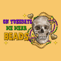 On Tuesdays We Wear Beads Skull Vintage Hoodie | Teevron