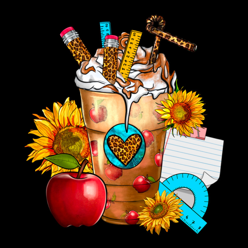 Teacher Cold Drink Frappe With Sunflowers Urban Heavy Tee by FaDigitalArtStudio | Teevron