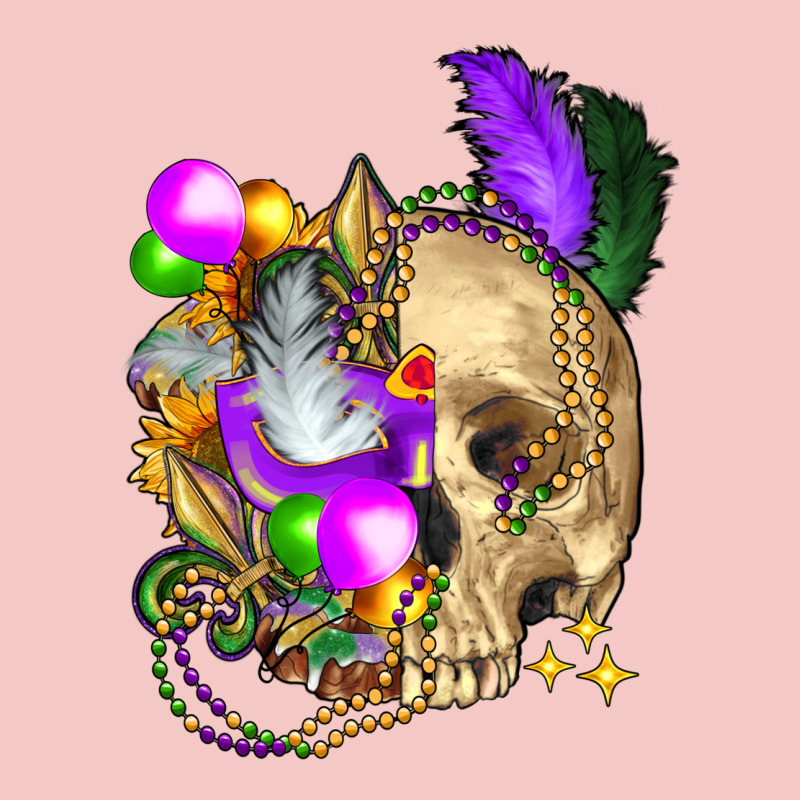 Mardi Gras Skull Urban Heavy Tee by FaDigitalArtStudio | Teevron