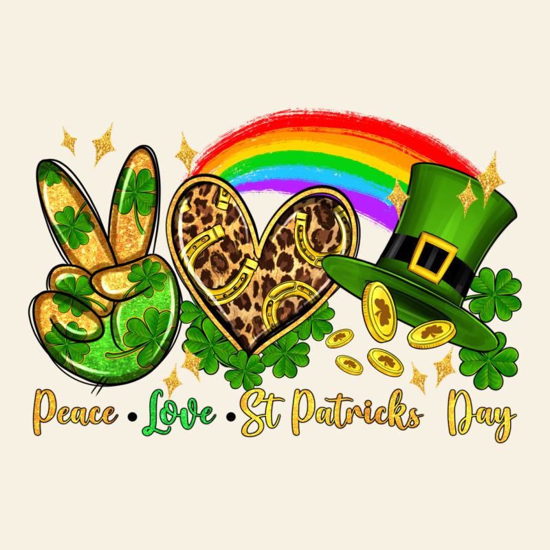 Peace Love St. Patrick's Day Vintage Tee by OliviaCreatesArt | Teevron