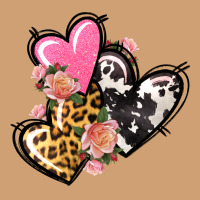 Pink Glitter Leopard Cowhide Hearts Valentine's Vintage Tee | Teevron