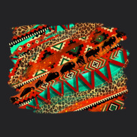 Western Aztec Background Pattern Vintage Tee | Teevron