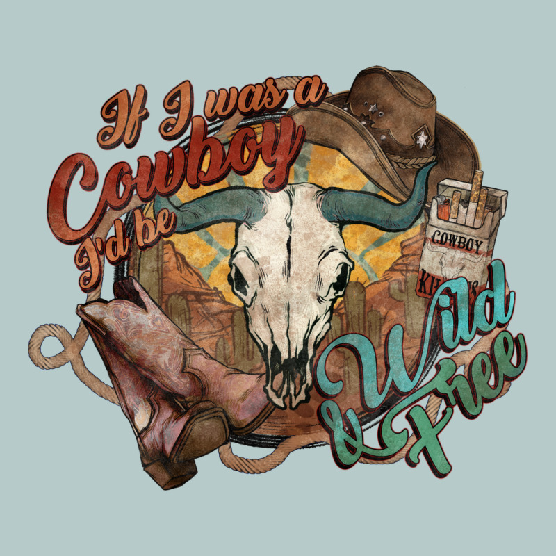 Cowboy Wild And Free Western Heavy Core Tee by HowdyJamesFarm | Teevron