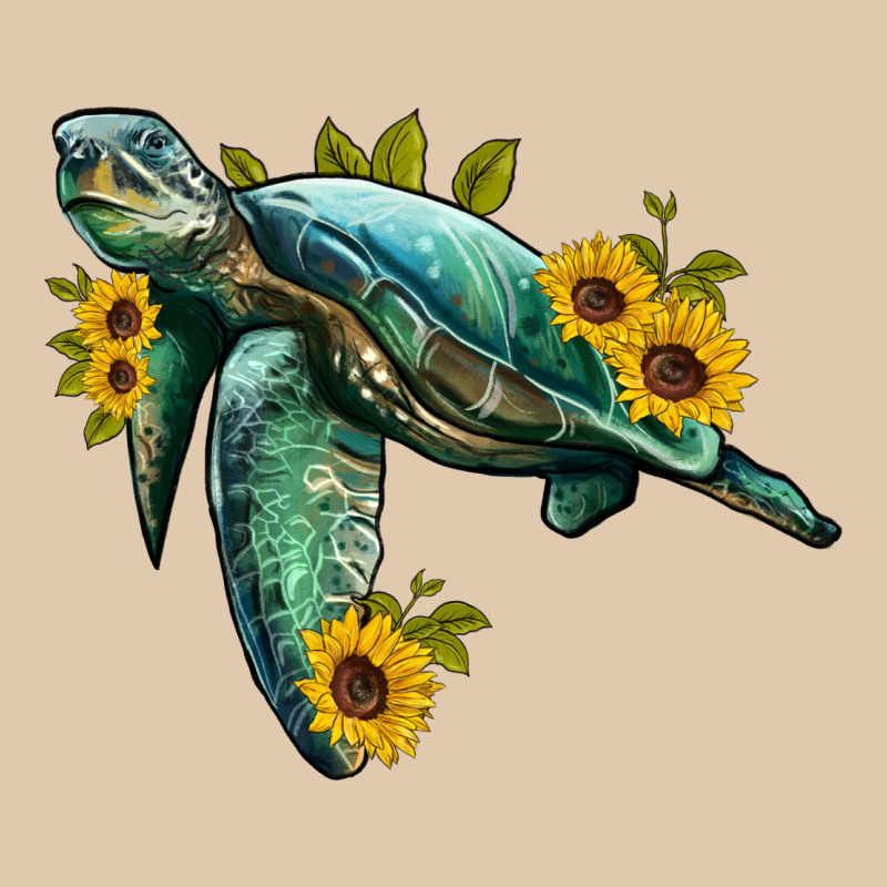 Sea Turtle With Sunflowers Classic Tee by Artiststas | Teevron