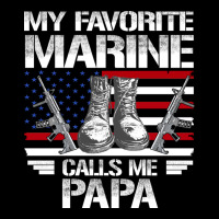 Marine Papa, Gifts My Favorite Marine Calls Me Pa Pa Military Mother Ladies Tee | Teevron