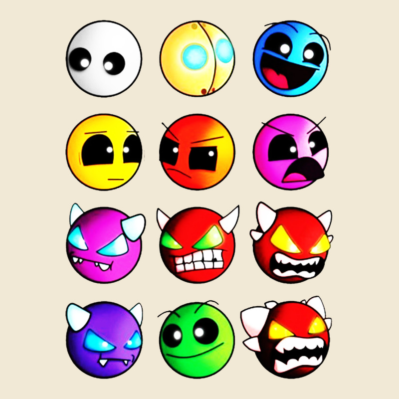 Geometry Dash Difficulty  Faces Ladies Tee by artisFamous | Teevron