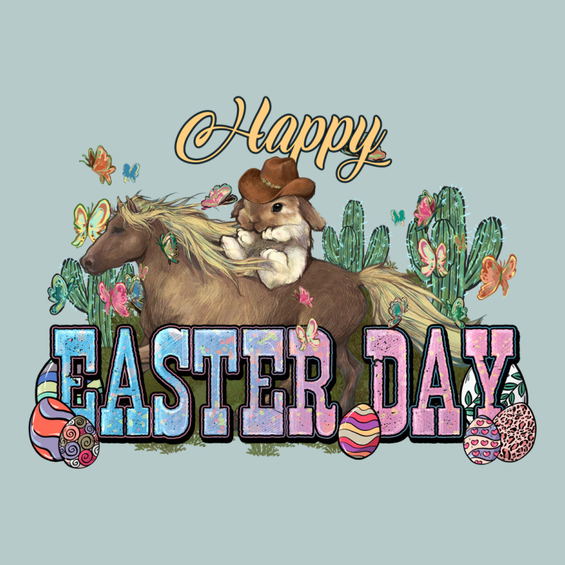 Happy Easter Day Rodeo Heavy Core Tee by HowdyJamesFarm | Teevron
