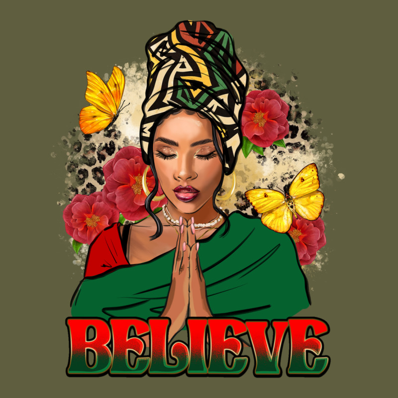 Believe Black Woman Vintage Tee by FaDigitalArtStudio | Teevron