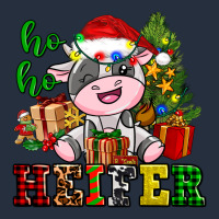 Ho Ho Heifer Little Cute Christmas Cow Zipper Hoodie | Teevron