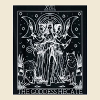 Hecate Tarot Card Triple Moon Goddess Witch Wiccan Pagan Ladies Tee | Teevron