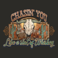 Chasin You Like A Shot Of Whiskey Bull Skull Heavy Core Tee | Teevron