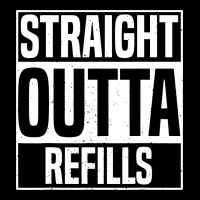 Straight Outta Refills Funny Pharmacy Technician Pharmacist Ladies Tee | Teevron